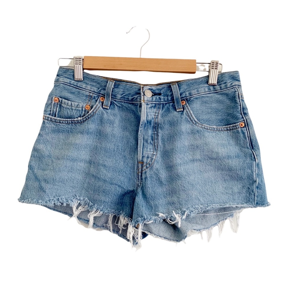 Levi’s 501 Denim Light Wash Cutoff Shorts
